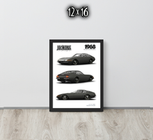 FRAMED POSTER: 1968 Italian V12 Fastback -Series 004 JECKONE Vintage | Design Study Archive