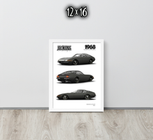 FRAMED POSTER: JECKONE Vintage | Design Study 004 | 1968 Italian V12 Fastback -STUDY 004