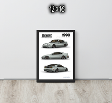 FRAMED POSTER: 1990 Japanese Performance Coupe -Series 006 | JECKONE Vintage | Design Study Archive