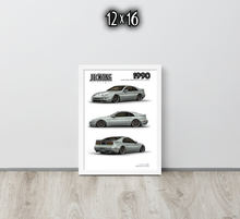 FRAMED POSTER: 1990 Japanese Performance Coupe -Series 006 | JECKONE Vintage | Design Study Archive