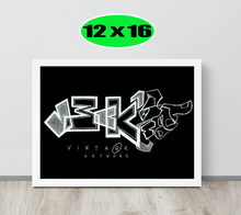 GRAFFITI FRAMED POSTER: BLACKout