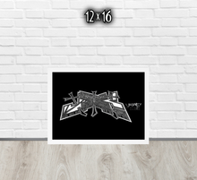 FRAMED POSTER: CROSS MY HEART | GRAFFITI COLLECTION