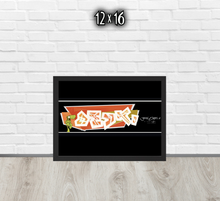 FRAMED POSTER: DETERMINED | GRAFFITI COLLECTION