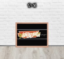 FRAMED POSTER: DETERMINED | GRAFFITI COLLECTION