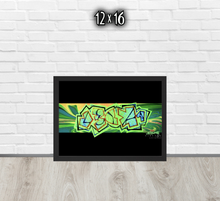 FRAMED POSTER: GLOrescent | GRAFFITI COLLECTION