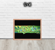 FRAMED POSTER: GLOrescent | GRAFFITI COLLECTION