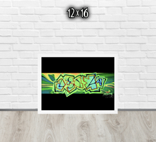 FRAMED POSTER: GLOrescent | GRAFFITI COLLECTION