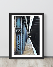 FRAMED POSTER: 3 TrainComing: Harlem Streets -The Art Collection