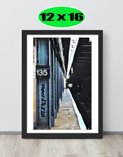 FRAMED POSTER: 3 TrainComing: Harlem Streets -The Art Collection