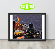 FRAMED POSTER: The Apollo Theatre: Harlem Streets -The Art Collection