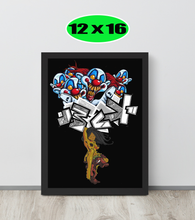 GRAFFITI FRAMED POSTER: absondFromTriflingLunatics