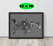 GRAFFITI FRAMED POSTER: catchingFeelings