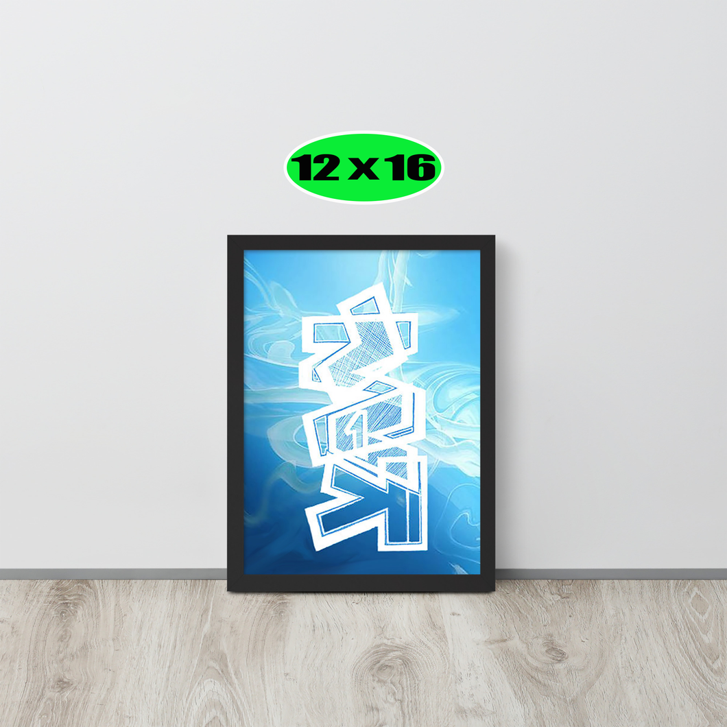 GRAFFITI FRAMED POSTER: happine$s
