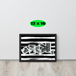 GRAFFITI FRAMED POSTER: harDpressed (2 Corinthians 4:8-9)