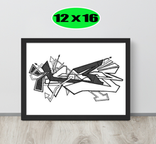 GRAFFITI FRAMED POSTER: hateMeNow