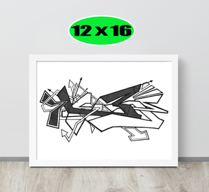 GRAFFITI FRAMED POSTER: hateMeNow