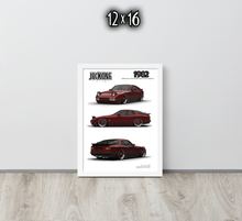FRAMED POSTER: 1982 German Motorsports Hatchback -Series 012 | JECKONE Vintage | Design Study Archive