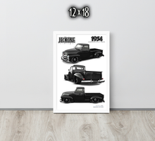 FRAMED POSTER: 1954 American Utility Truck -Series 001 | JECKONE Vintage | Design Study Archive