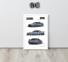FRAMED POSTER: 1993 Japanese Performance Coupe -Series 002 | JECKONE Vintage | Design Study Archive