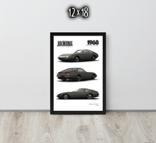 FRAMED POSTER: JECKONE Vintage | Design Study 004 | 1968 Italian V12 Fastback -STUDY 004