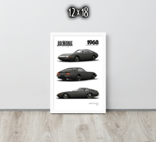 FRAMED POSTER: JECKONE Vintage | Design Study 004 | 1968 Italian V12 Fastback -STUDY 004