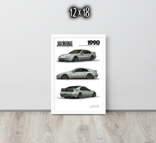 FRAMED POSTER: 1990 Japanese Performance Coupe -Series 006 | JECKONE Vintage | Design Study Archive