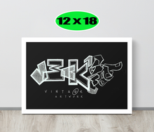 GRAFFITI FRAMED POSTER: BLACKout