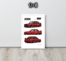 FRAMED POSTER: JECKONE Vintage | Design Study 007 | 1987 German Performance Coupe -STUDY 007