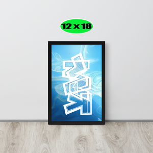 GRAFFITI FRAMED POSTER: happine$s