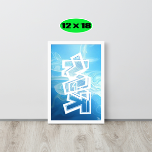 GRAFFITI FRAMED POSTER: happine$s