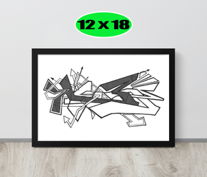 GRAFFITI FRAMED POSTER: hateMeNow