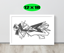 GRAFFITI FRAMED POSTER: hateMeNow