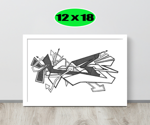GRAFFITI FRAMED POSTER: hateMeNow