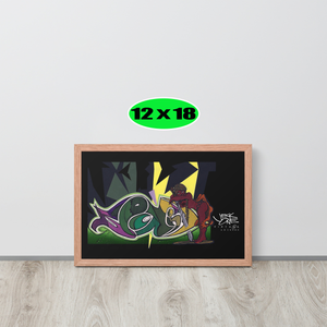 GRAFFITI FRAMED POSTER: Kaught