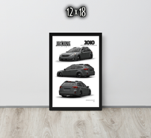 FRAMED POSTER: JECKONE Vintage | Design Study 011 | 2010 Japanese Sports Crossover -STUDY 011