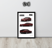 FRAMED POSTER: 1982 German Motorsports Hatchback -Series 012 | JECKONE Vintage | Design Study Archive