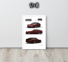 FRAMED POSTER: JECKONE Vintage | Design Study 012 | 1982 German Performance Coupe -STUDY 012