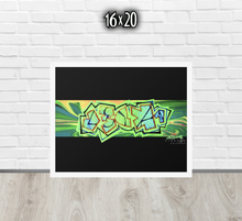 FRAMED POSTER: GLOrescent | GRAFFITI COLLECTION