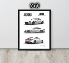 FRAMED POSTER: JECKONE Vintage | Design Study 010 | 2011 British Sports Coupe -STUDY 010