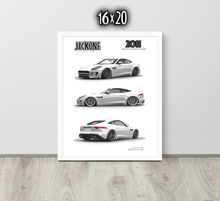 FRAMED POSTER: 2011 British Sports Coupe -Series 010 | JECKONE Vintage | Design Study Archive