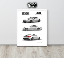 FRAMED POSTER: JECKONE Vintage | Design Study 010 | 2011 British Sports Coupe -STUDY 010