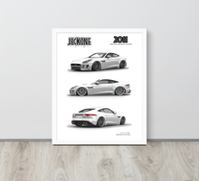FRAMED POSTER: 2011 British Sports Coupe -Series 010 | JECKONE Vintage | Design Study Archive