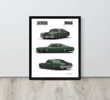 FRAMED POSTER: 1968 American Muscle Coupe -Series 013 | JECKONE Vintage | Design Study Archive