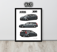 FRAMED POSTER: JECKONE Vintage | Design Study 015 | 2019 Swedish Sport Wagon -STUDY 015