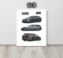 FRAMED POSTER: JECKONE Vintage | Design Study 015 | 2019 Swedish Sport Wagon -STUDY 015