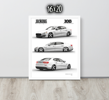 FRAMED POSTER: JECKONE Vintage | Design Study 016 | 2013 Italian Sports Sedan -STUDY 016