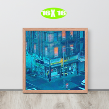 FRAMED POSTER: 132nd street & Madison Avenue -circa 1993: Harlem Streets -The Art Collection