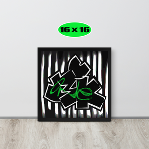 GRAFFITI FRAMED POSTER: perceptioN (Corinthians 4:18)