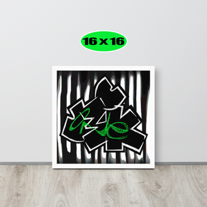 GRAFFITI FRAMED POSTER: perceptioN (Corinthians 4:18)