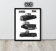 FRAMED POSTER: 1954 American Utility Truck -Series 001 | JECKONE Vintage | Design Study Archive